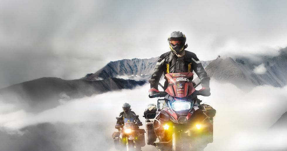 Simon and Lisa Thomas on an Adventure Ride in Alaska