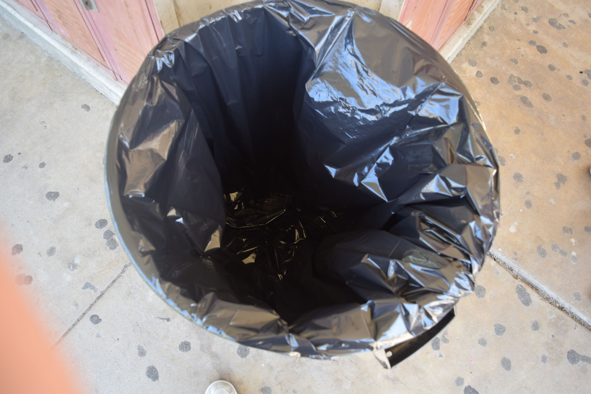 In trash