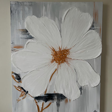 Plaster 3D Flower 