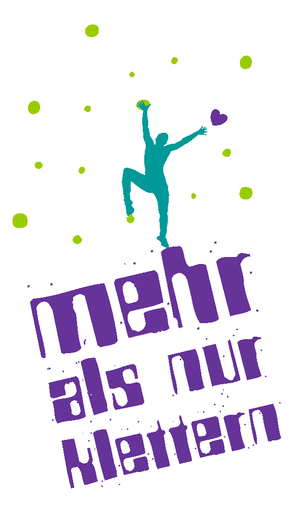 ManK Logo mit Text "Mehr als nur Klettern" und Icon