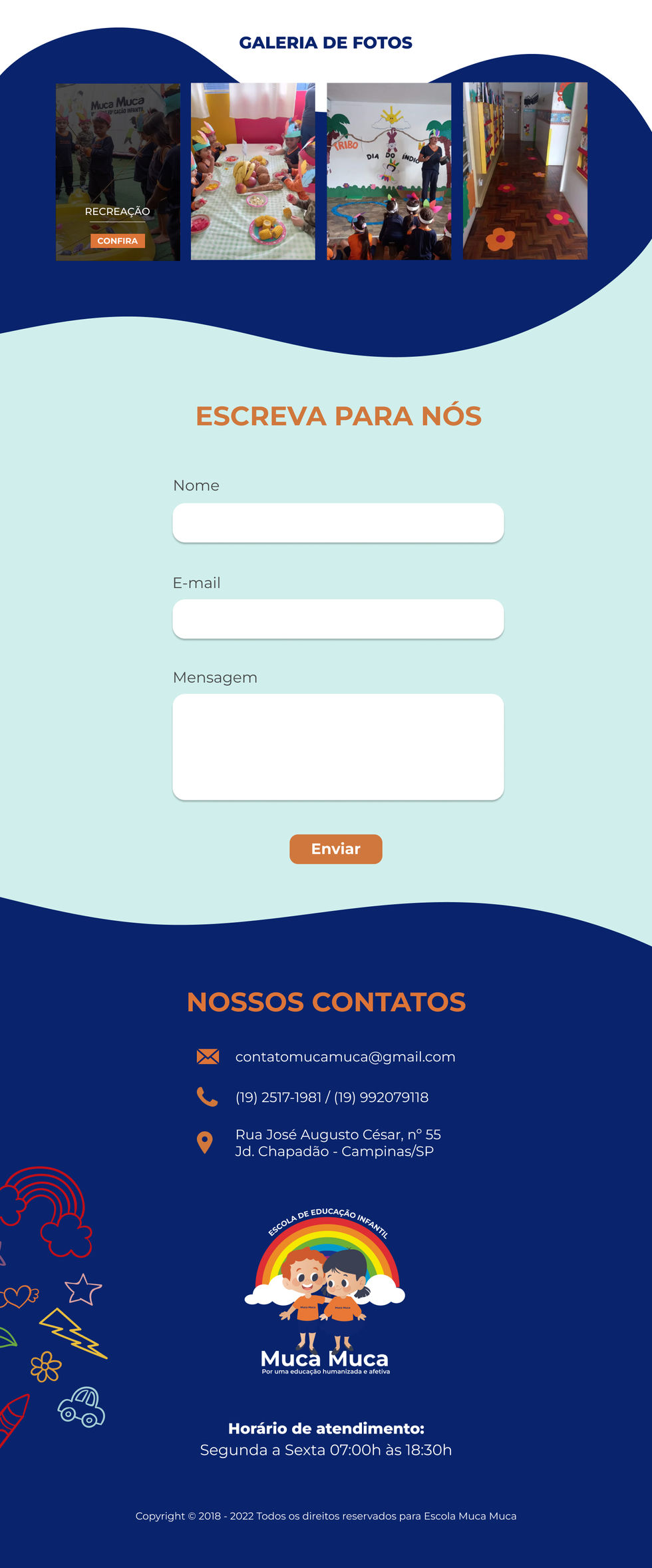 Landing page - Muca Muca