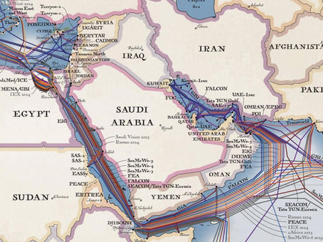 Rompimento de cabos submarinos no Mar Vermelho