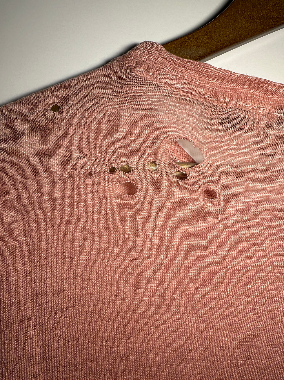 Thumbnail: Hugo Boss Linen Salmon T-Shirt