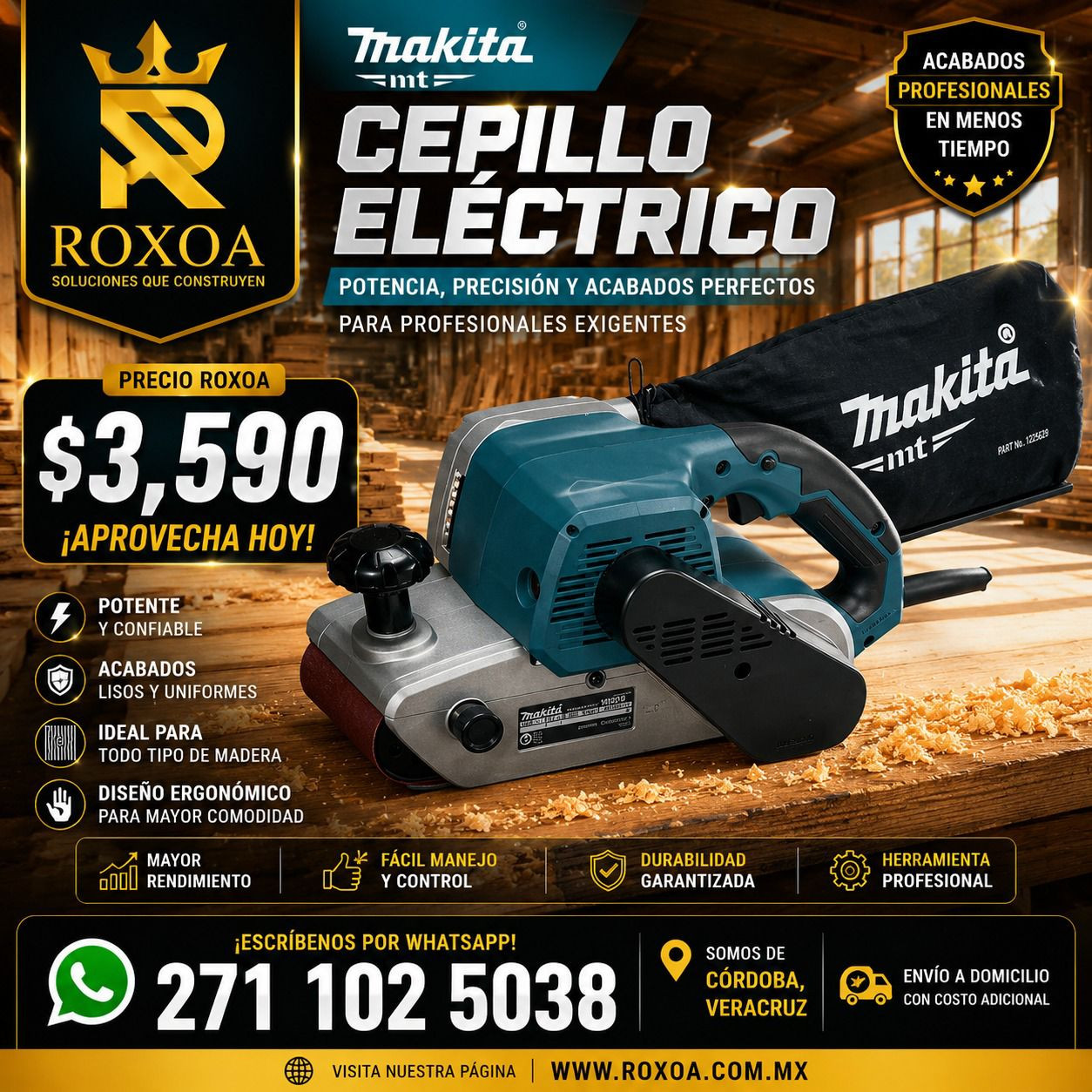 Lijadora de banda 4x24" MT M9400B Makita