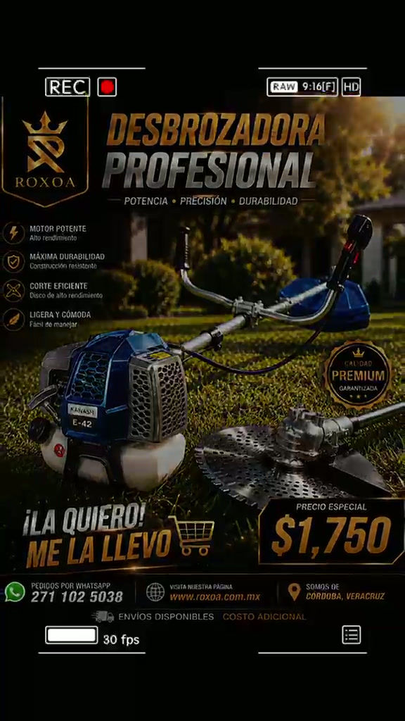 Miniatura: desmalezadora profesional a gasolina