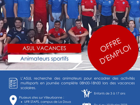 Devenez animateur(ice) à l'ASUL