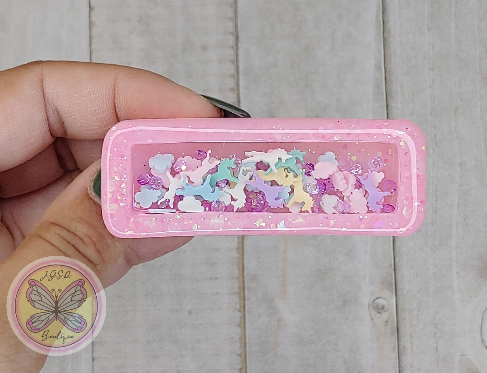 Unicorn Shaker Hair Clip