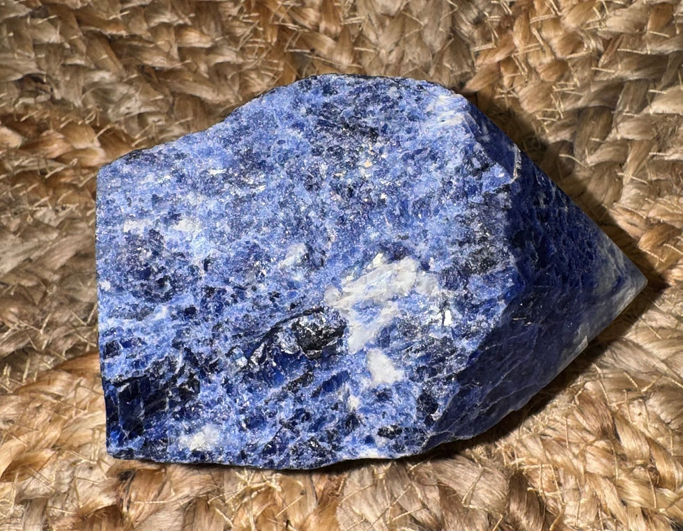 Thumbnail: SODALITE POLISHED POINT/NATURAL-SIDED GENERATOR