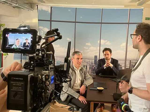 Filming showreel scenes