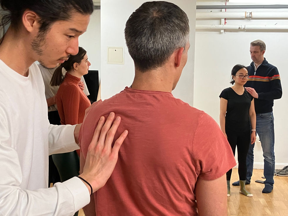 Alex, guiding voicework for Diploma students