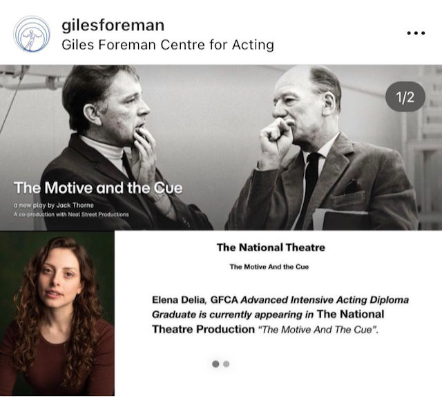 The Motive & The Cue - National Theatre