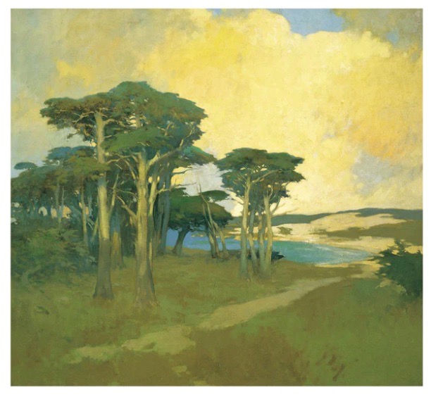 Thumbnail: Arthur F. Mathews: Cypresses Boxed Notecard Assortment