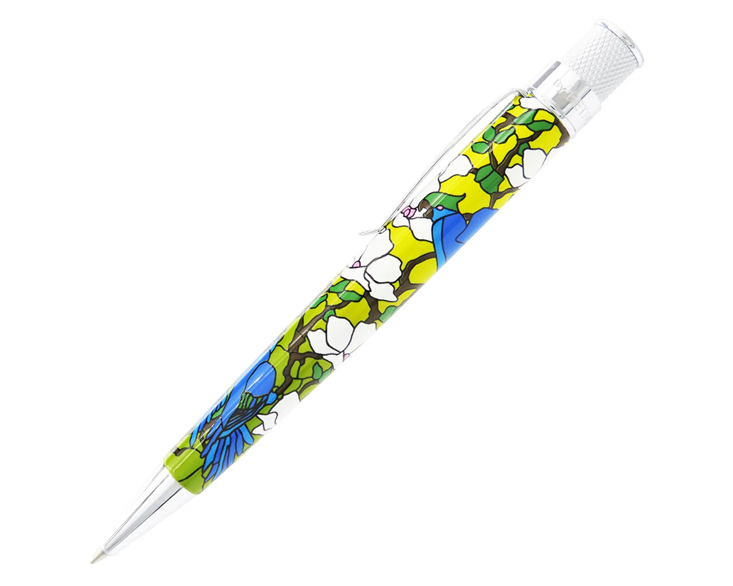 Retro 1951 The MET - Louis C. Tiffany Favrile Parrots Rollerball