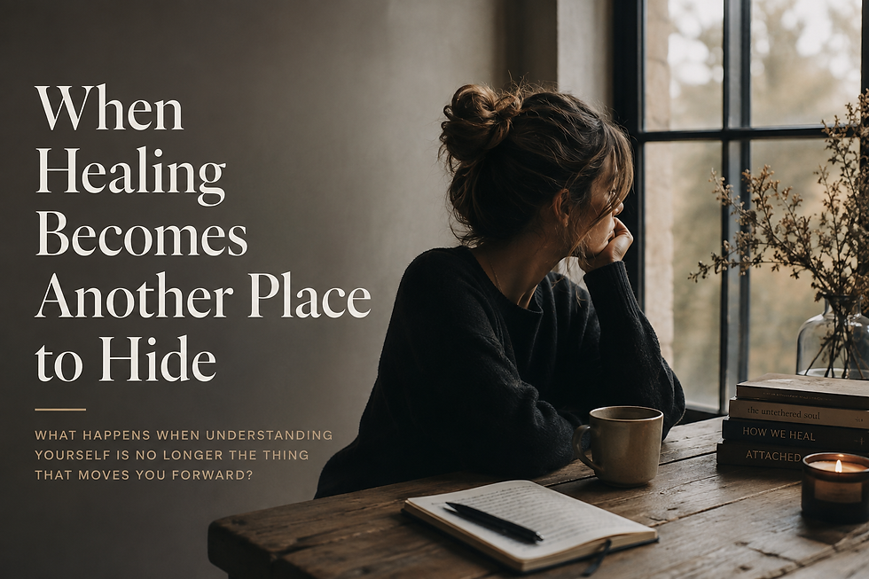 When Healing Becomes Another Place to Hide