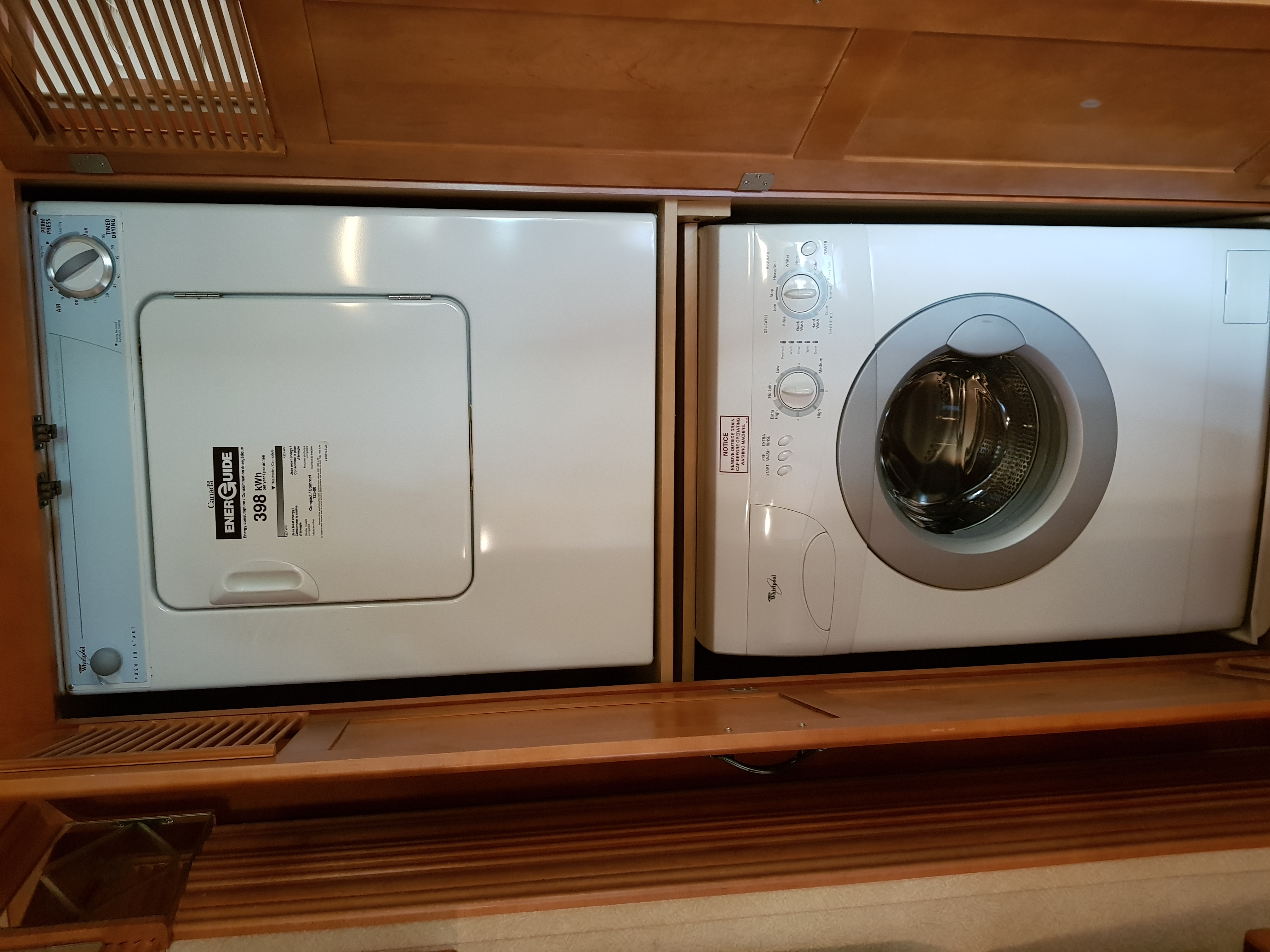 Stacker washer and Dryer.