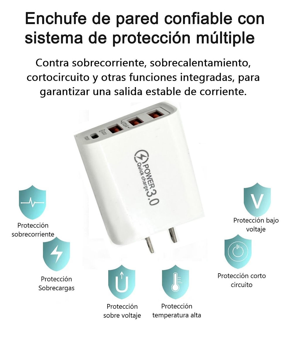 Miniatura: Cargador 5 volts con 4 salidas