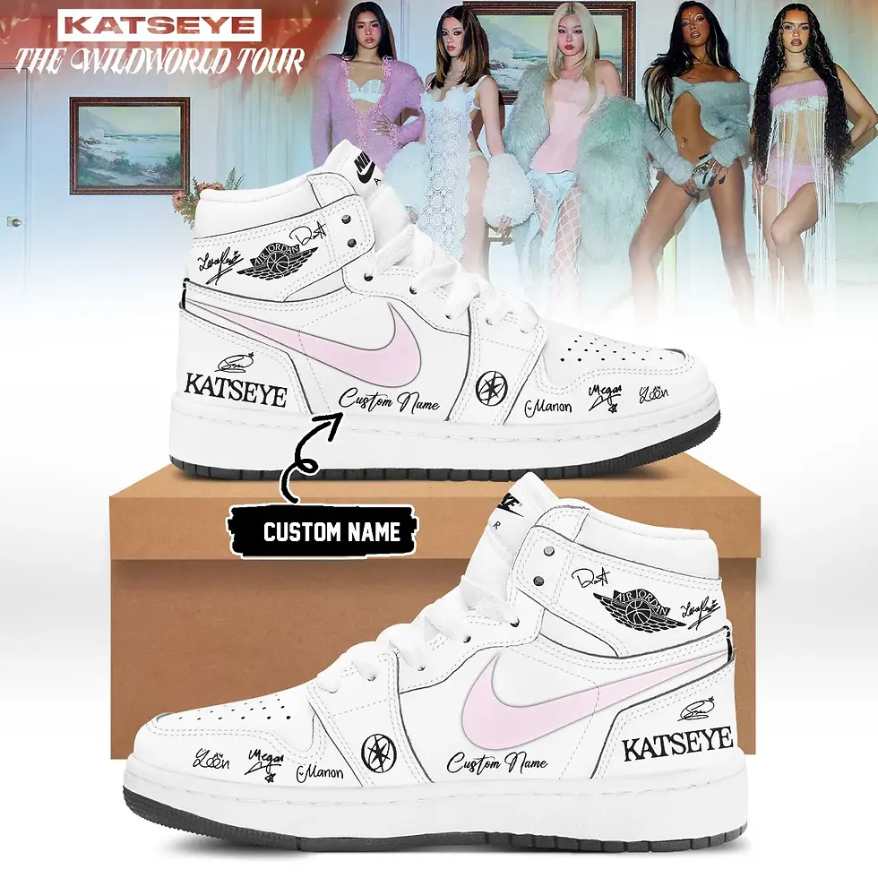 Thumbnail: KATSEYE 'THE WILDWORLD TOUR' Custom Air Force 1 - Air Jordan 1 Shoes Sneaker