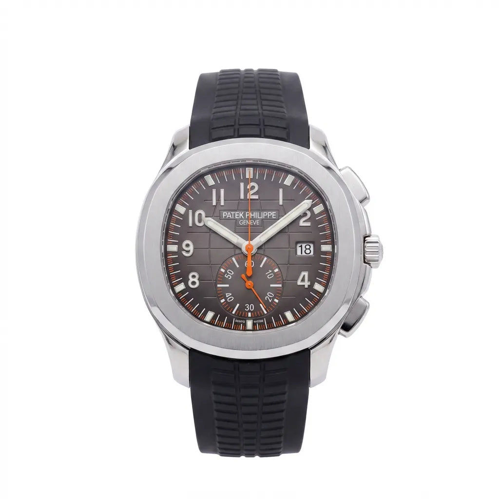 Patek Philippe Black Dial Stainless Steel Watch