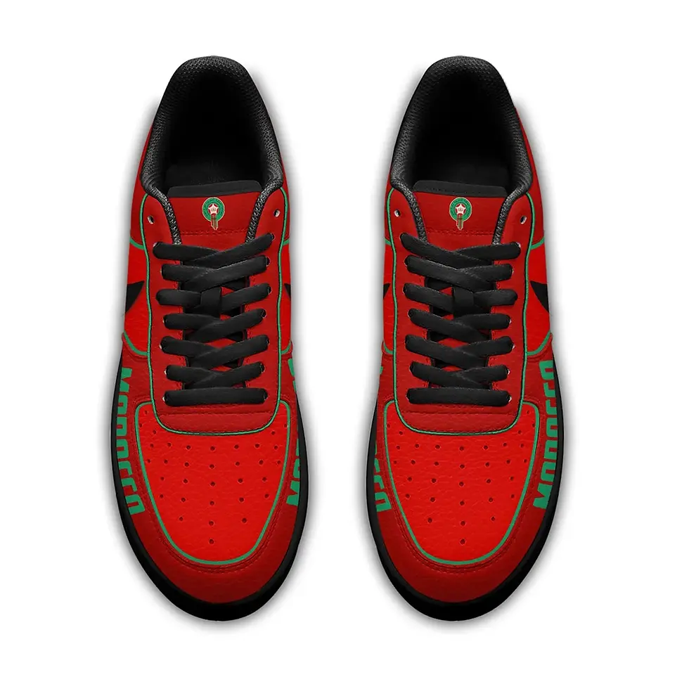 Thumbnail: Morocco Premium WC26 Soccer Fan Custom Air Force 1 - Air Jordan 1 Shoes Sneaker