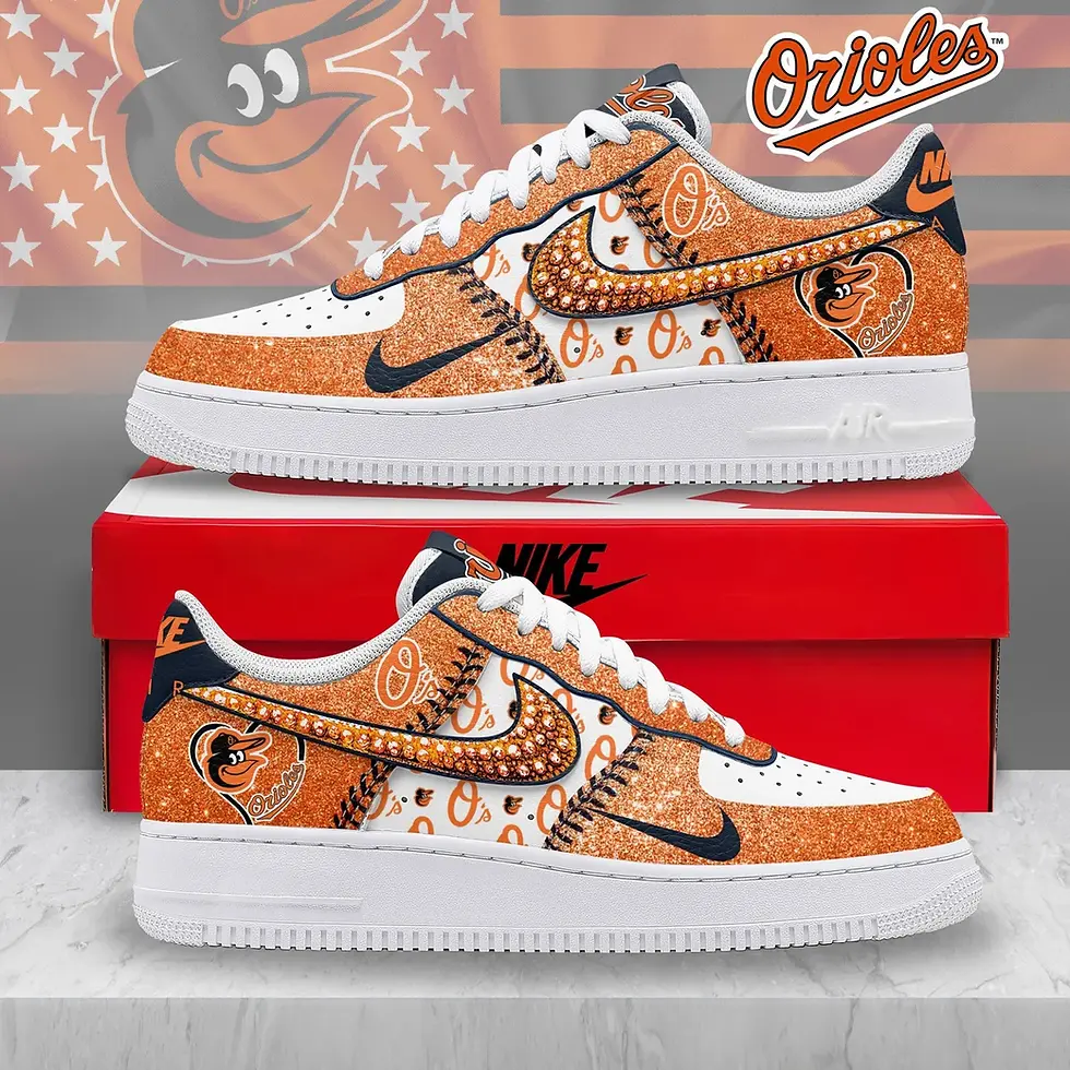 Thumbnail: Baltimore Orioles Custom Air Force 1 - Air Jordan 1 Shoes Sneaker