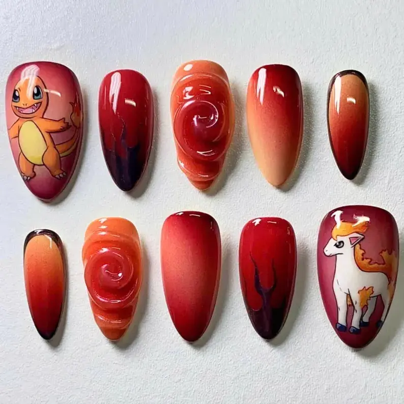 press on nails, custom press on nails, fake nails, Nails Art