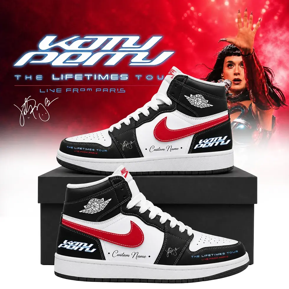 Thumbnail: Katy Perry ' The Lifetimes Tour Live From Paris ' Custom Air Force 1 Sneakers