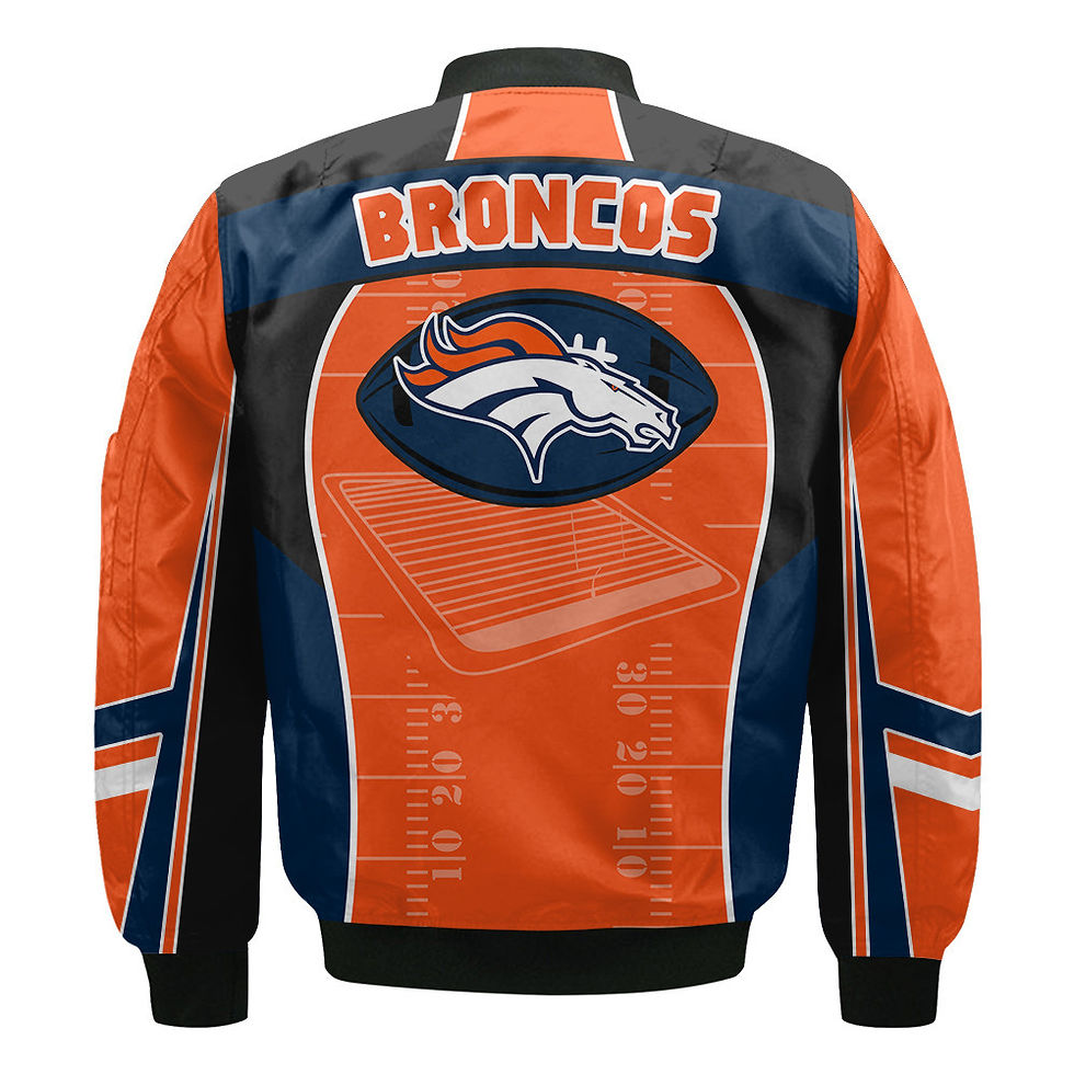 Thumbnail: Denver Broncos Football Team 2024- 25 Classic And Modern Bomber Jacket