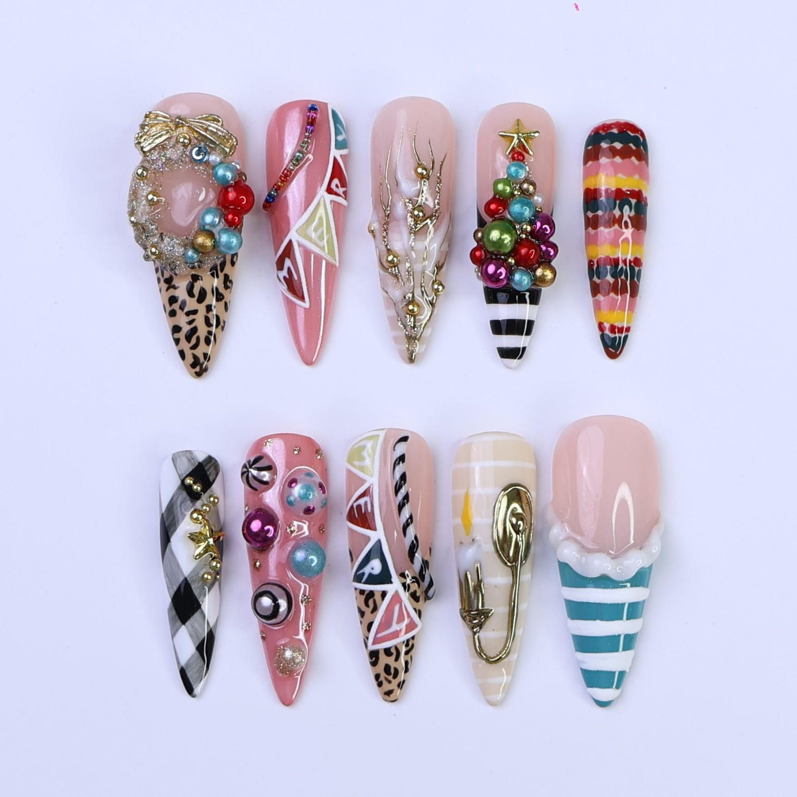 press on nails, custom press on nails, fake nails, Nails Art