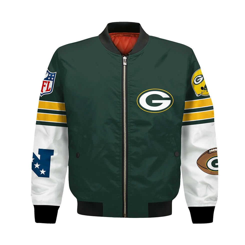 Thumbnail: Green Bay Packers National Football League 2024 Feel The Power Bomber Jacket