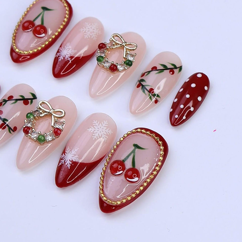 Thumbnail: press on nails, custom press on nails, fake nails, Nails Art