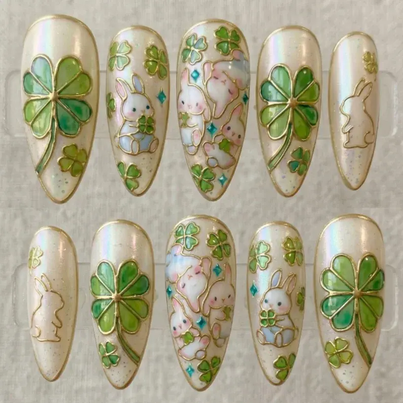 press on nails, custom press on nails, fake nails, Nails Art