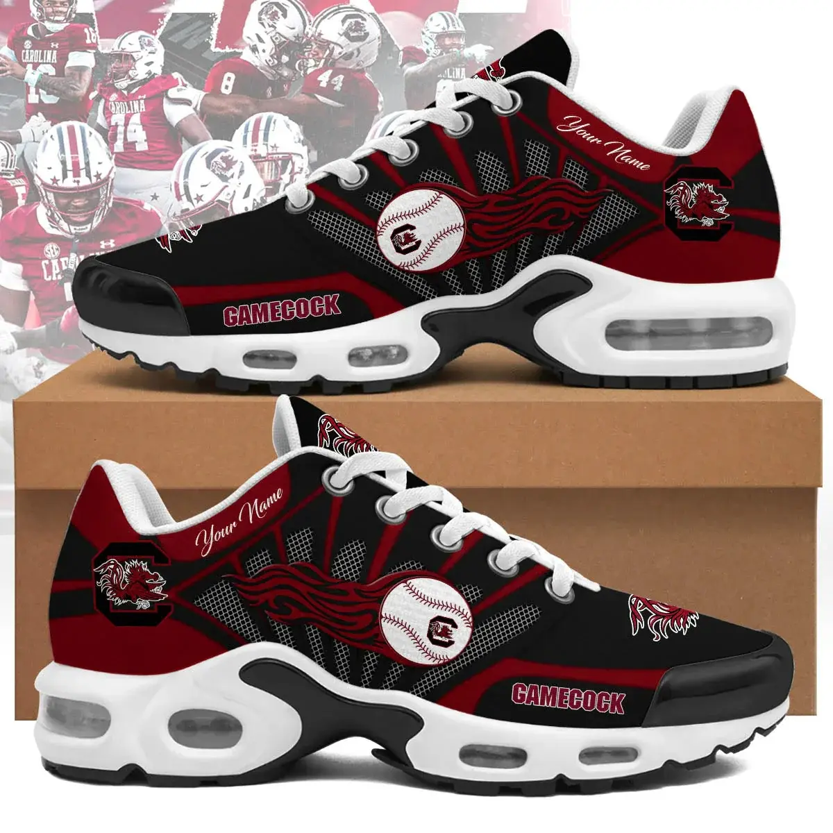 South Carolina Gamecocks Custom Air-Style Sneakers V.8