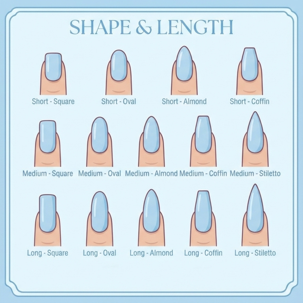 Thumbnail: press on nails, custom press on nails, fake nails, Nails Art