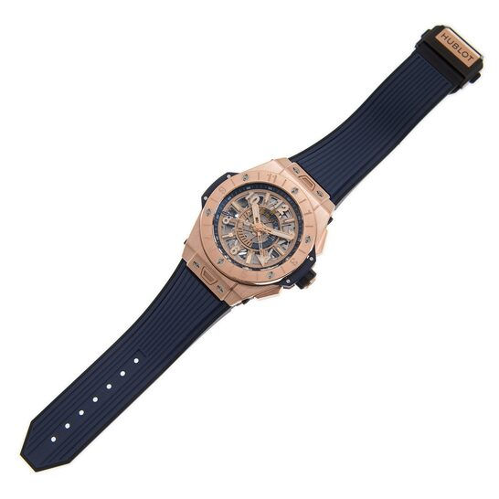 Thumbnail: Hublot Big Bang, Unico GMT King Gold, 45mm Ref# 471.OX.7128.RX