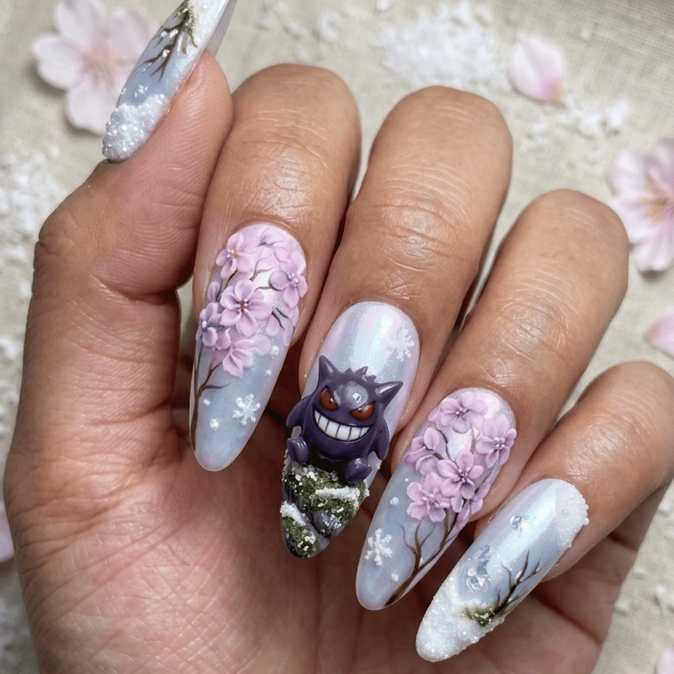 Thumbnail: press on nails, custom press on nails, fake nails, Nails Art
