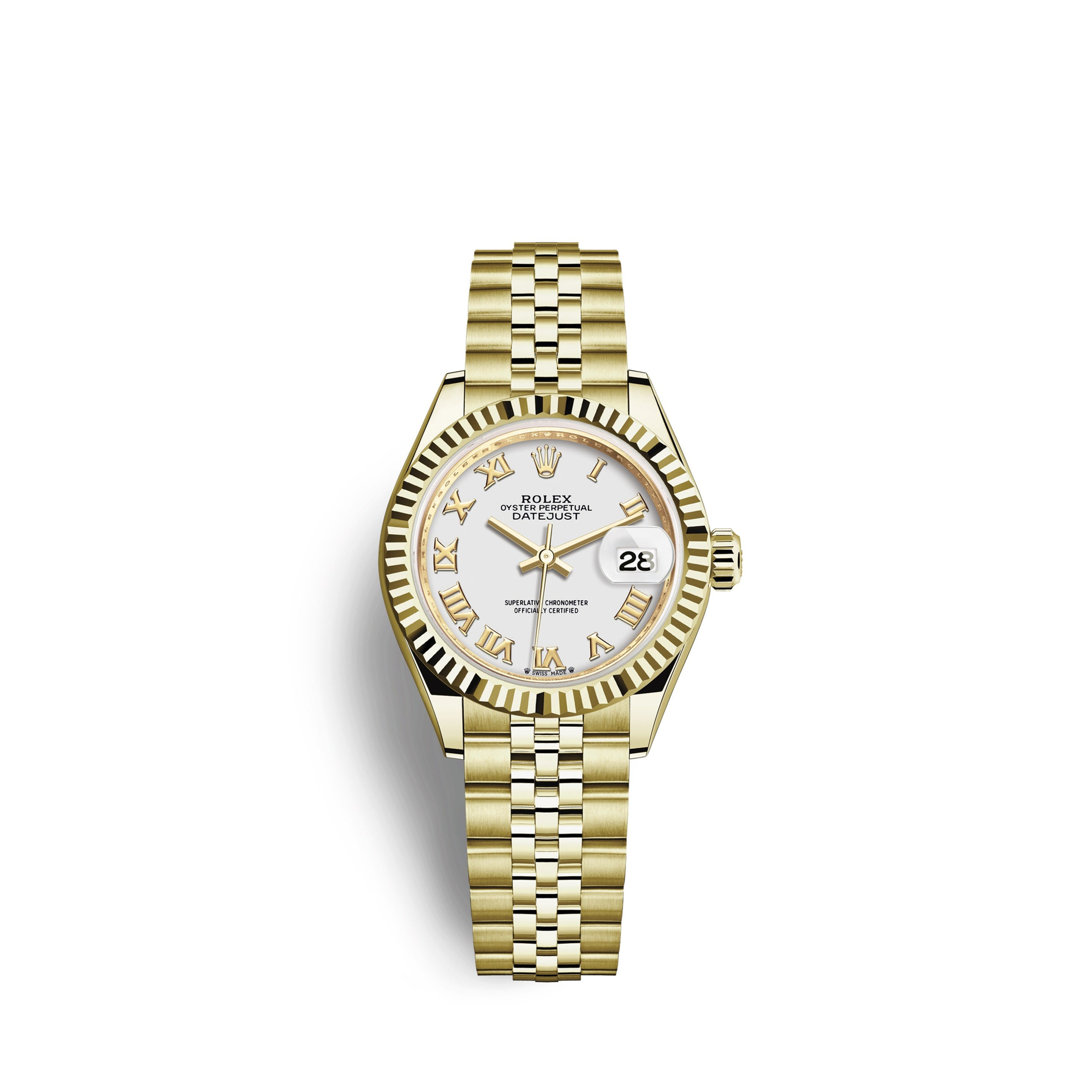 Rolex Lady-Datejust 28, 18k Yellow Gold Ref# 279178-0030