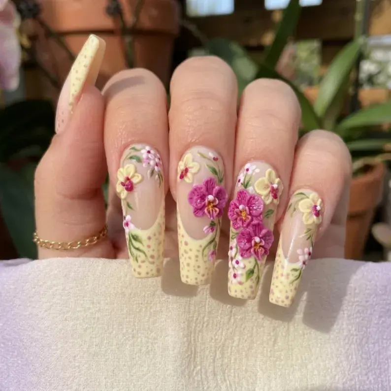Thumbnail: press on nails, custom press on nails, fake nails, Nails Art