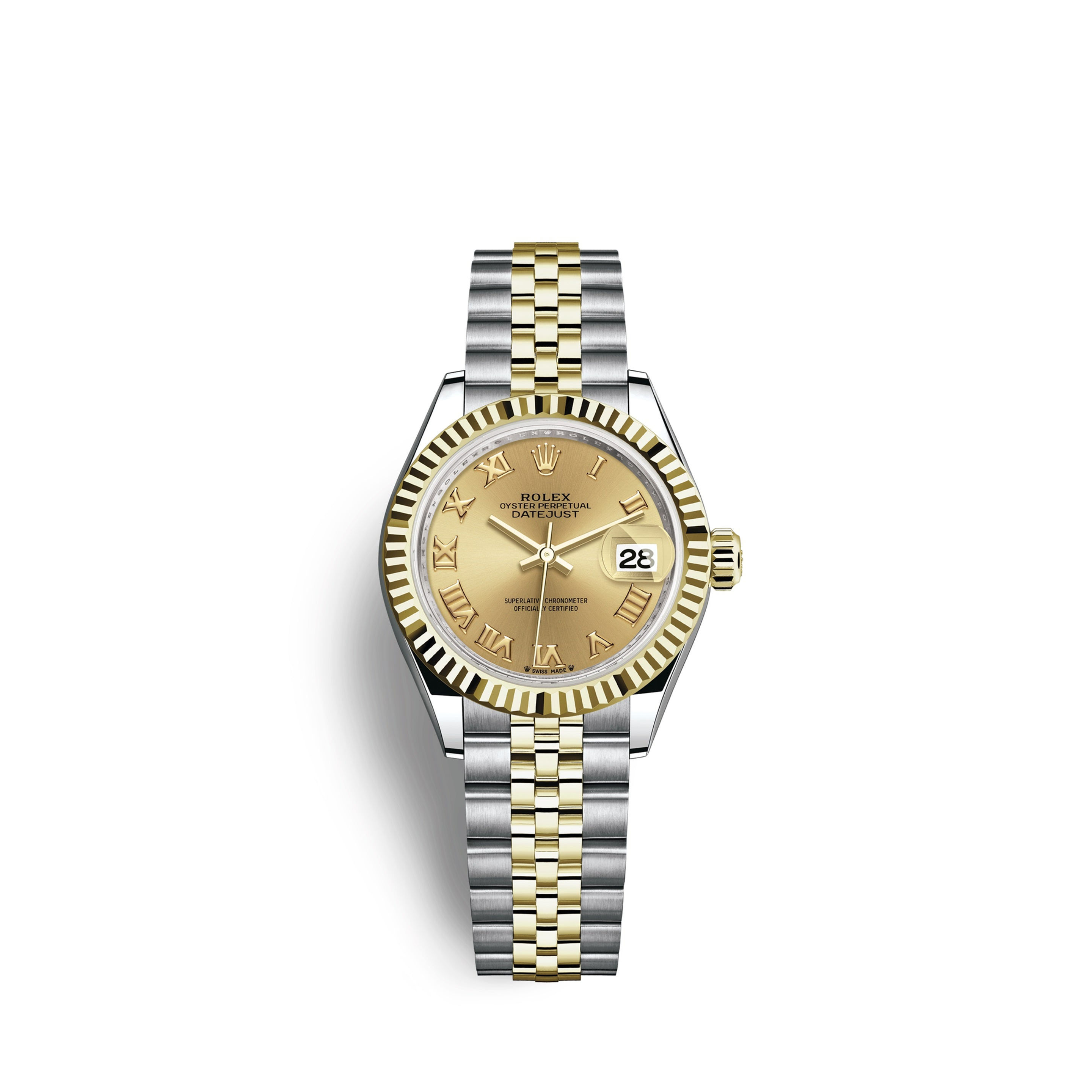 Rolex Lady-Datejust 28, Oystersteel and 18k Yellow Gold Ref# 279173-0009