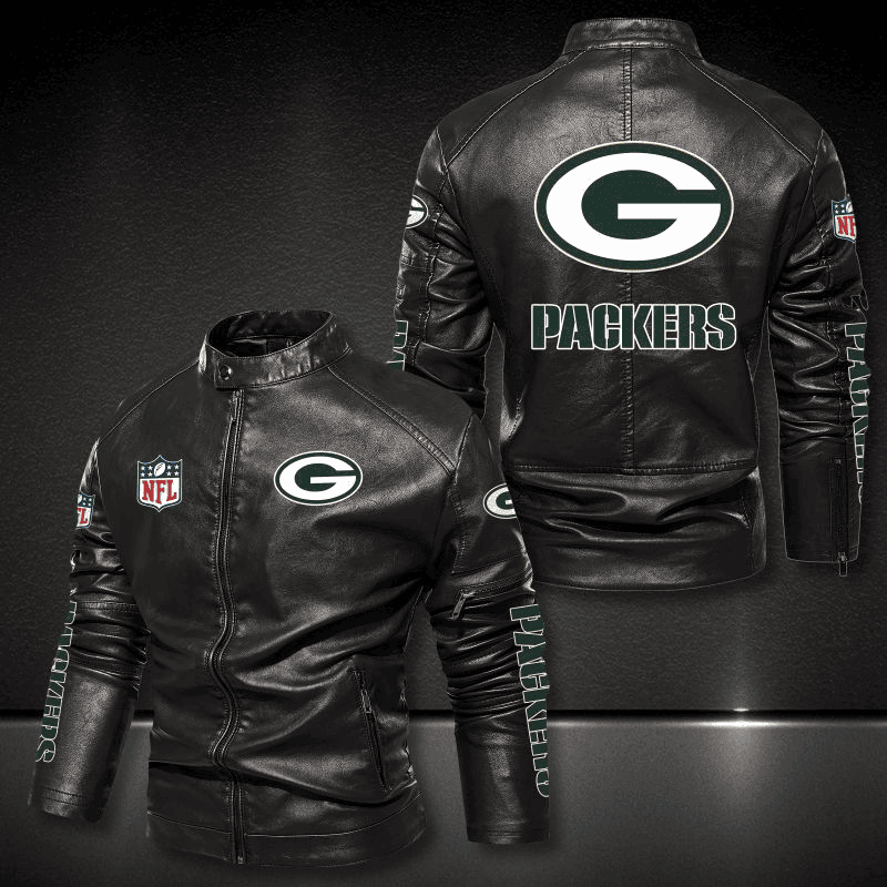 Green Bay Packers Casual Leather Jacket