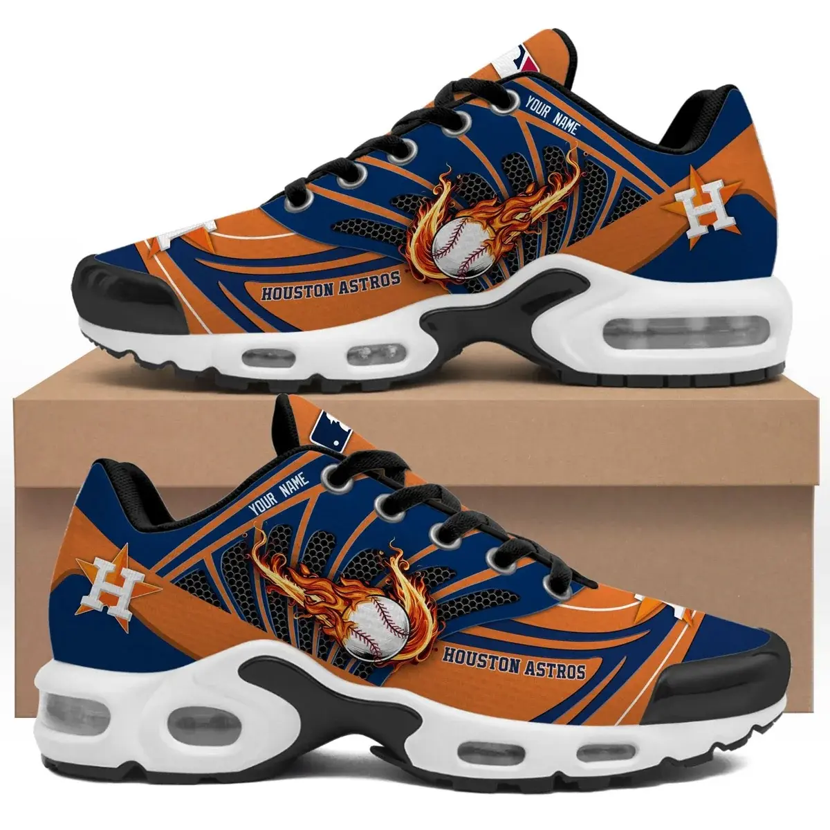 Houston Astros Custom Air-Style Sneakers V.9