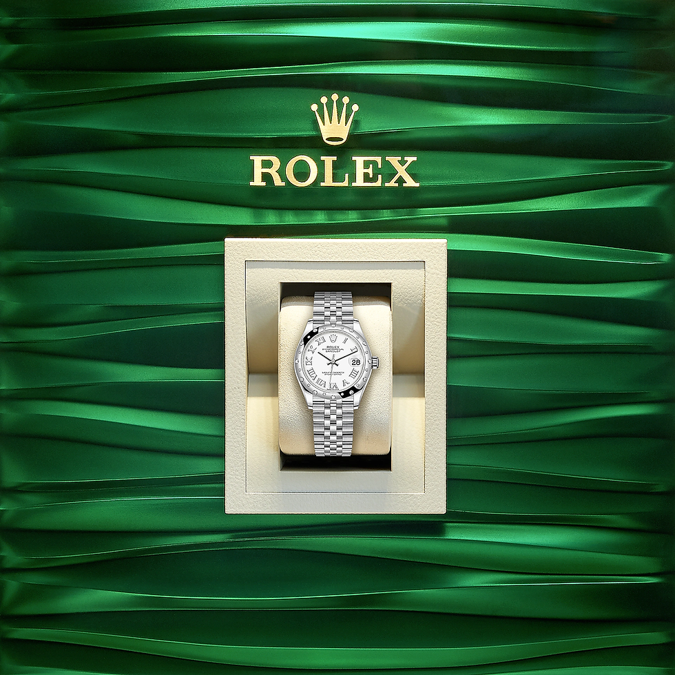 Thumbnail: Rolex Datejust 31, Oystersteel, 18kt White Gold and diamonds Ref# 278344RBR-0012