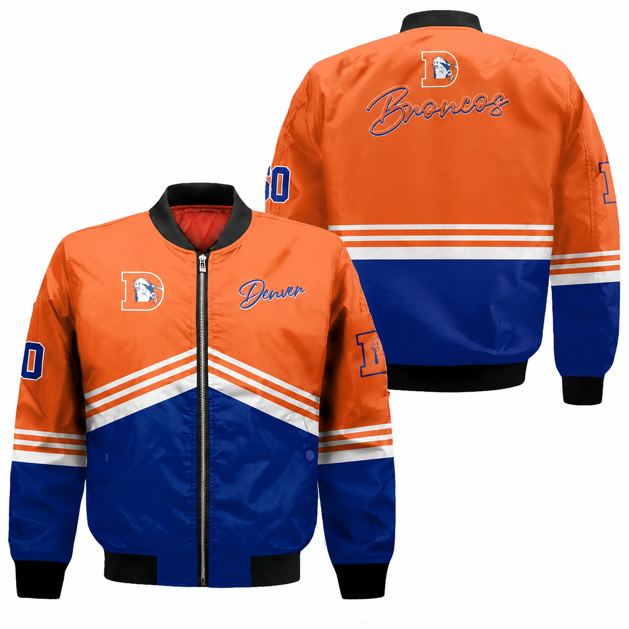 Denver Broncos National Football League AOP Bomber Jacket