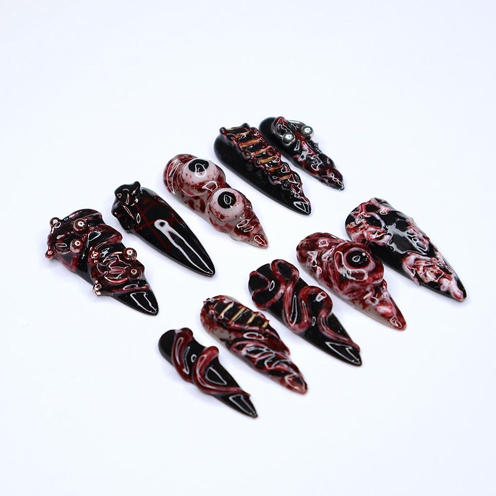 Thumbnail: press on nails, custom nails, fake nails, Nails Art, custom nail, Gift for her