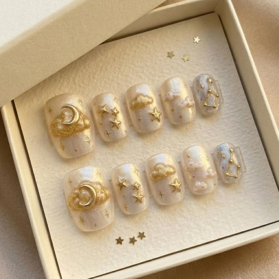 Thumbnail: press on nails, custom press on nails, fake nails, Nails Art