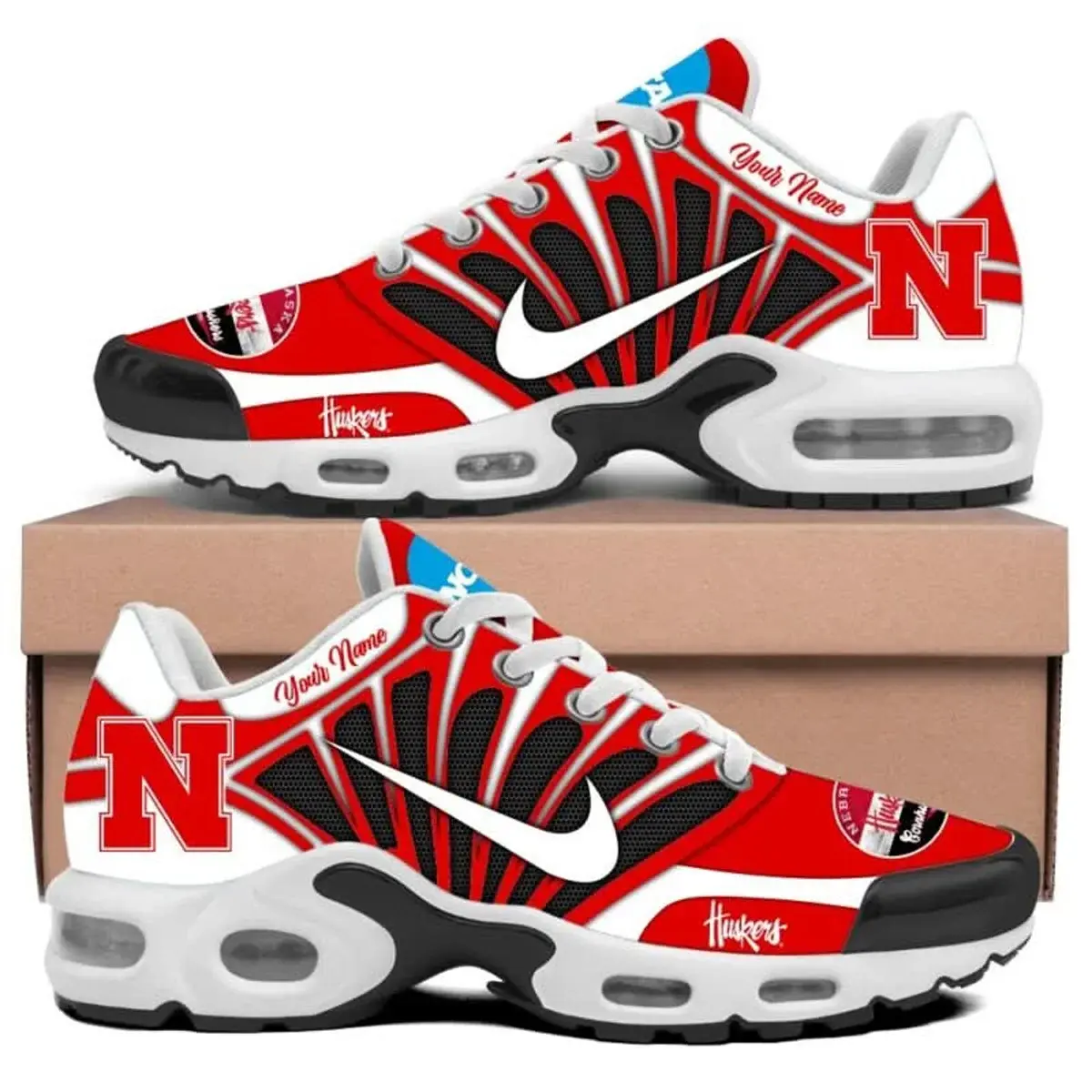 Nebraska Cornhuskers Custom Air-Style Sneakers V.2