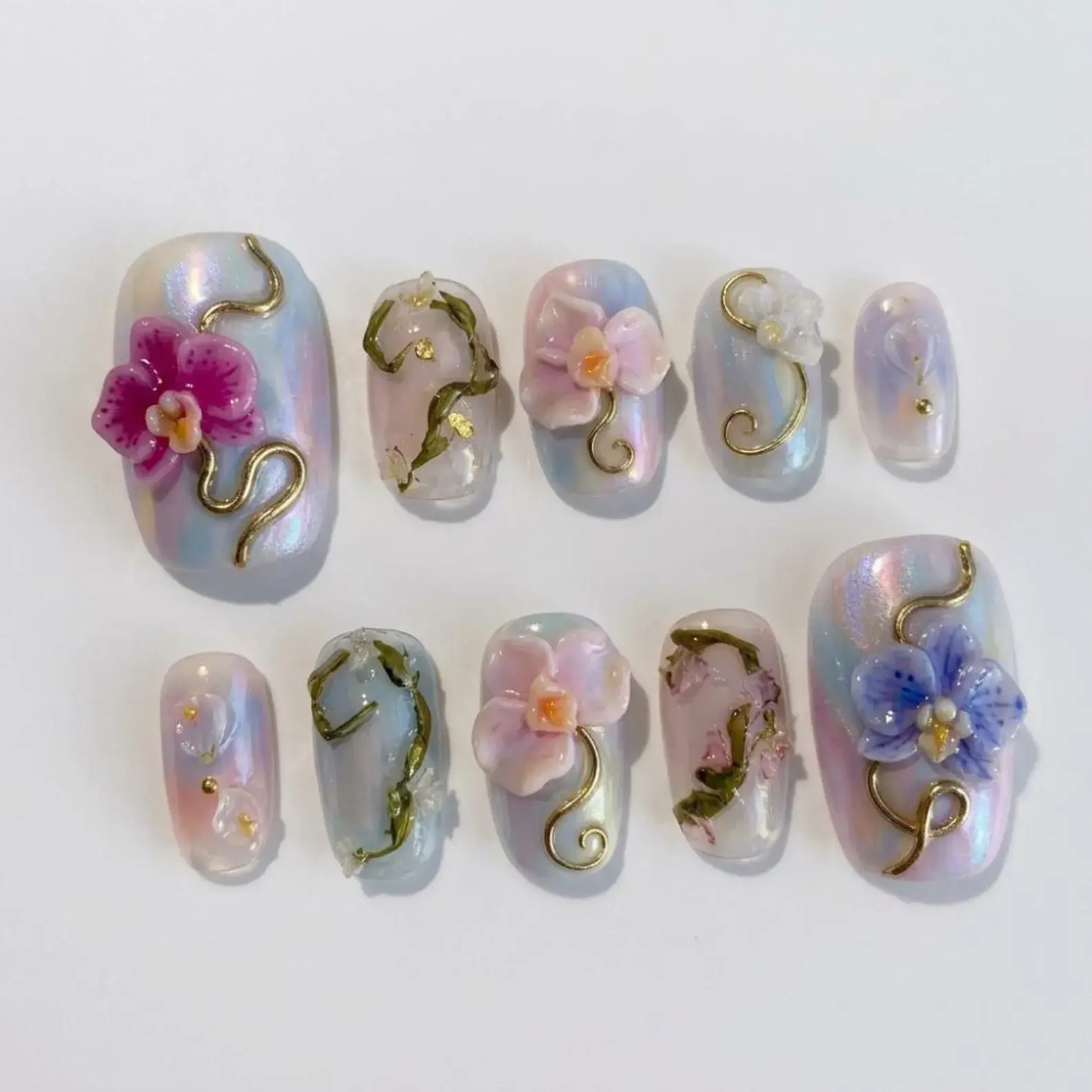 press on nails, custom press on nails, fake nails, Nails Art