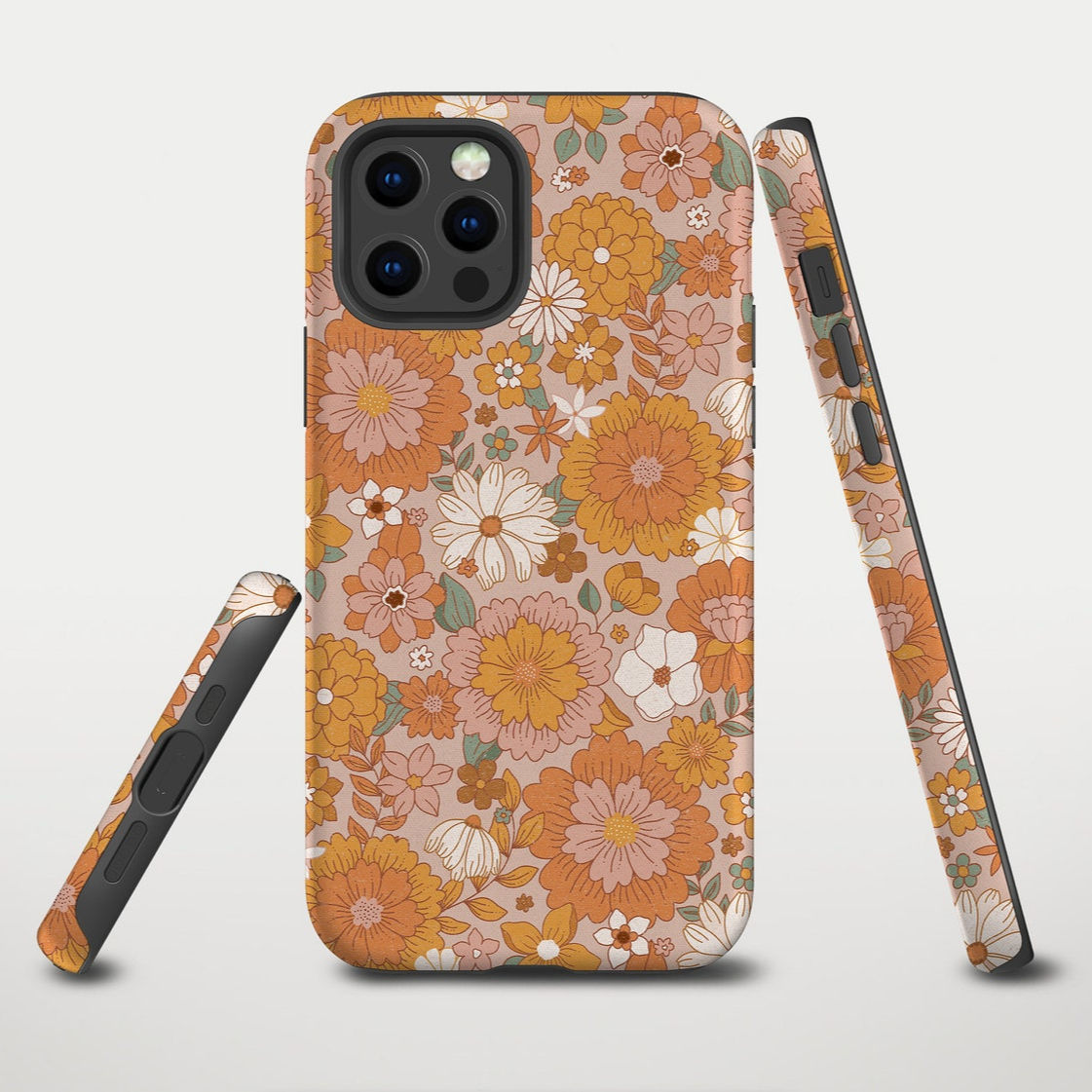 Retro Floral Phone Case iPhone 14 Case iPhone 13 Pro Max Case iPhone 11 12 Case