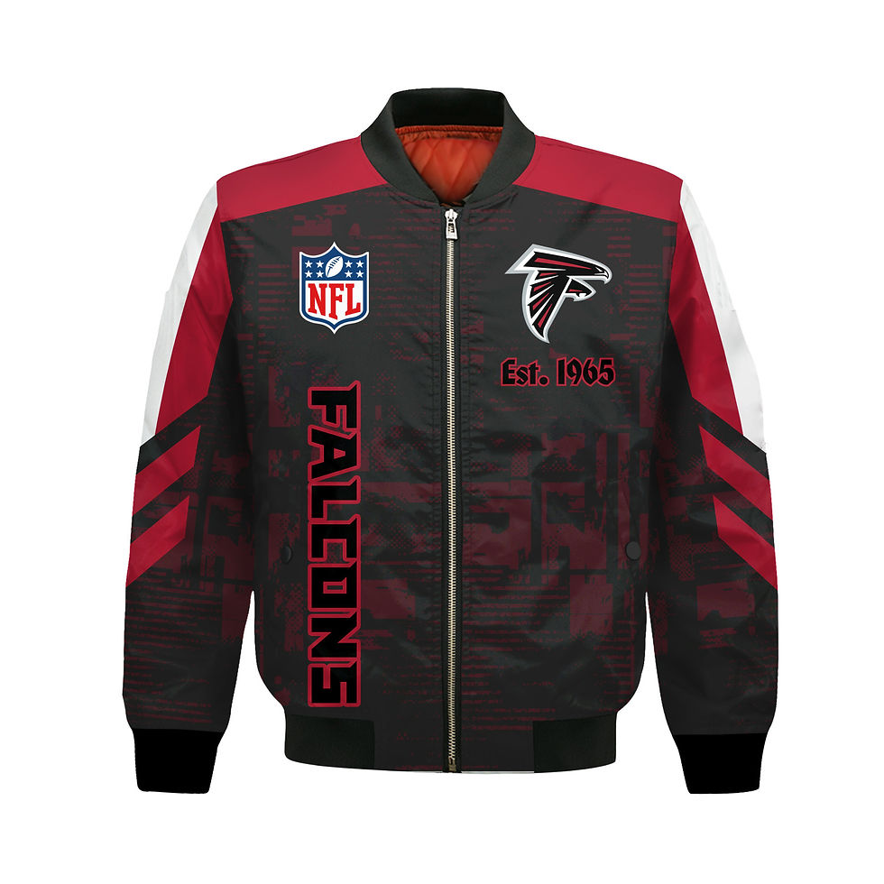 Thumbnail: Atlanta Falcons Football Team 2024 - 25 Proud To Be Different Bomber Jacket