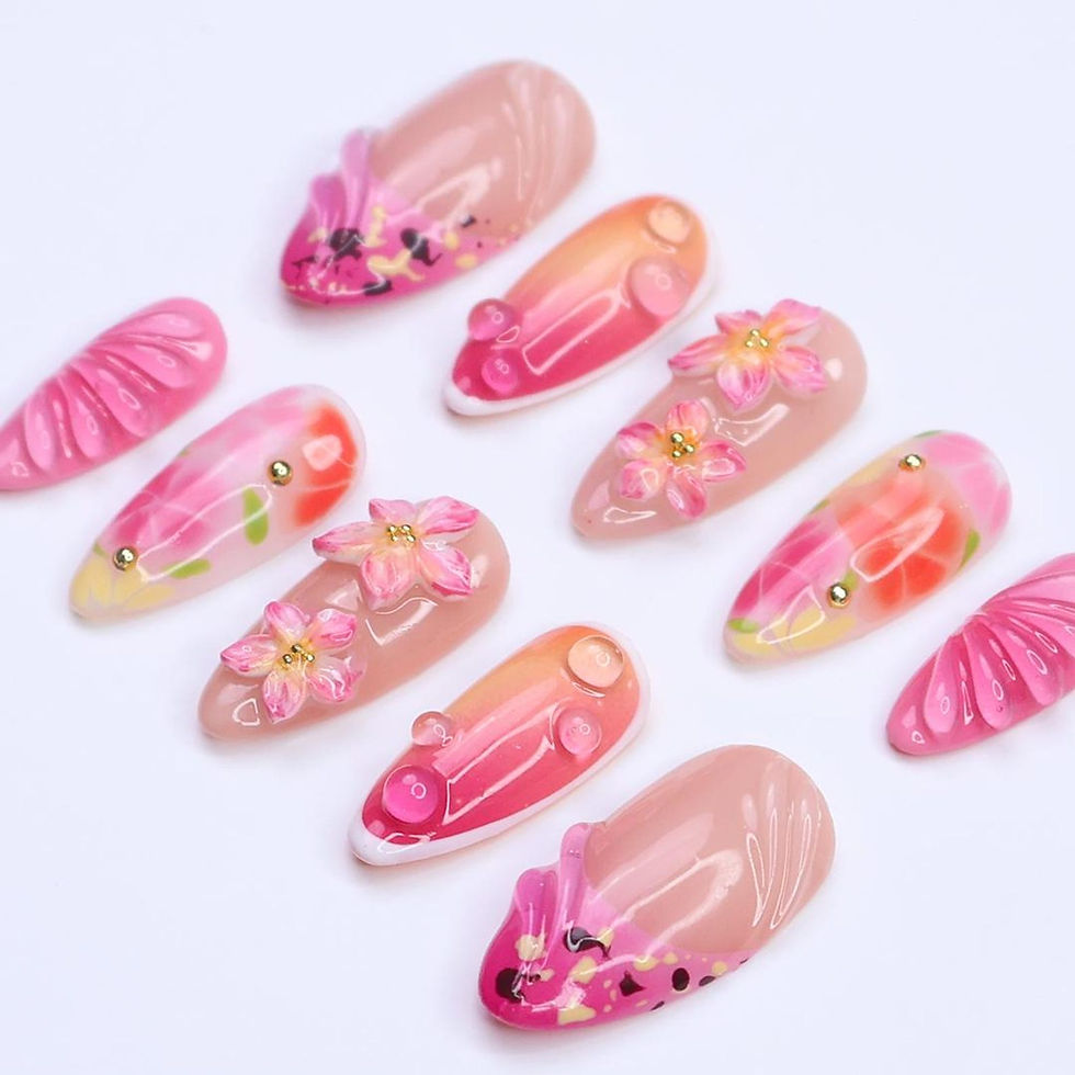Thumbnail: press on nails, custom press on nails, fake nails, Nails Art