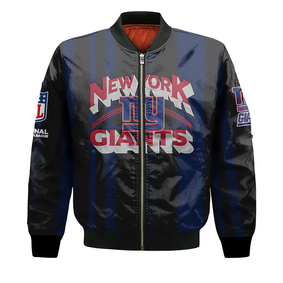 Thumbnail: New York Giants Football Team 2024 - 25 Independent, Individual Bomber Jacket